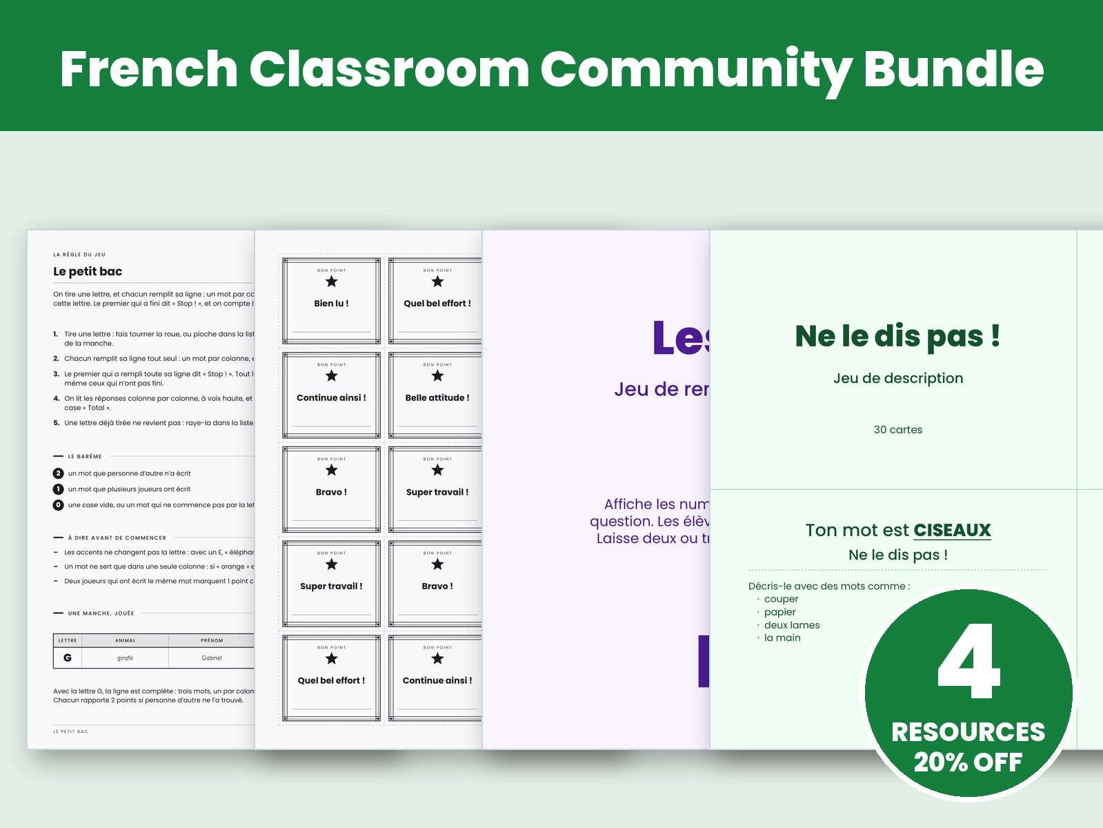 French Classroom Community Bundle
