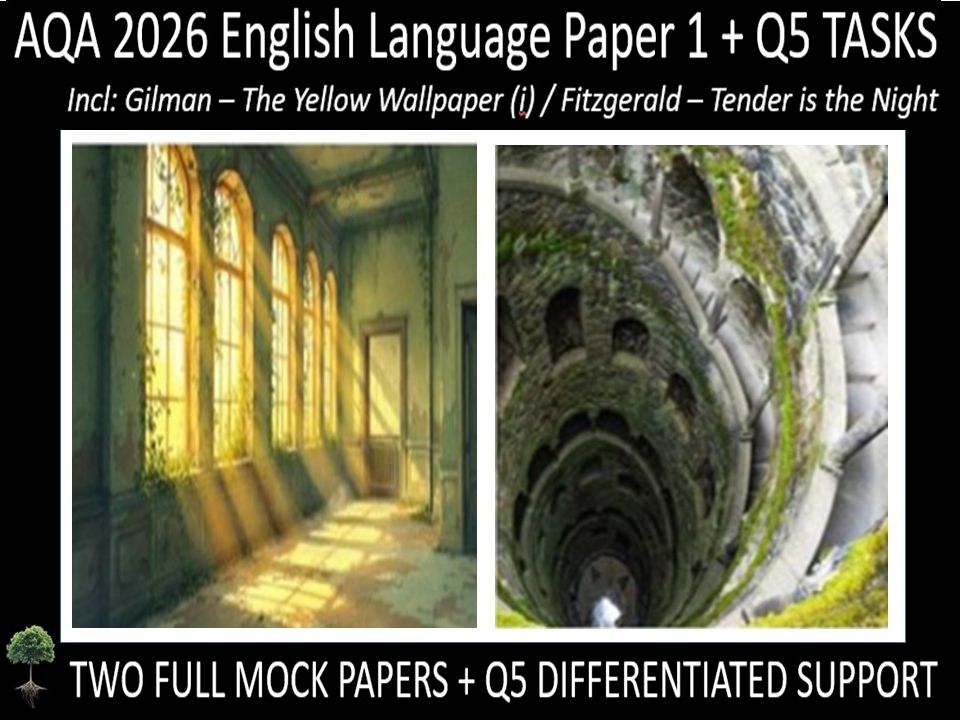 Two AQA 2026 GCSE English Language Paper 1 Mocks | Q5 TASKS