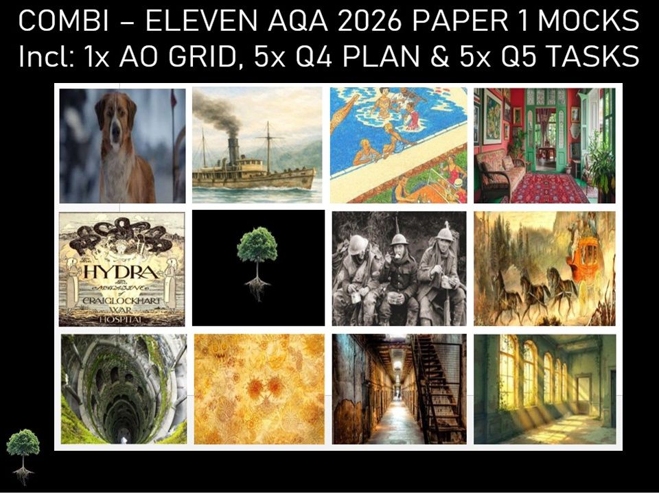 ELEVEN | AQA PAPER 1 | 2026 FULL MOCKS | Q5 TASKS | Q4 PLAN | AO GRIDS