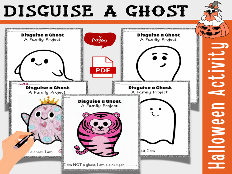 Disguise a Ghost Halloween Activity | Family Project & Classroom Craft Octobre