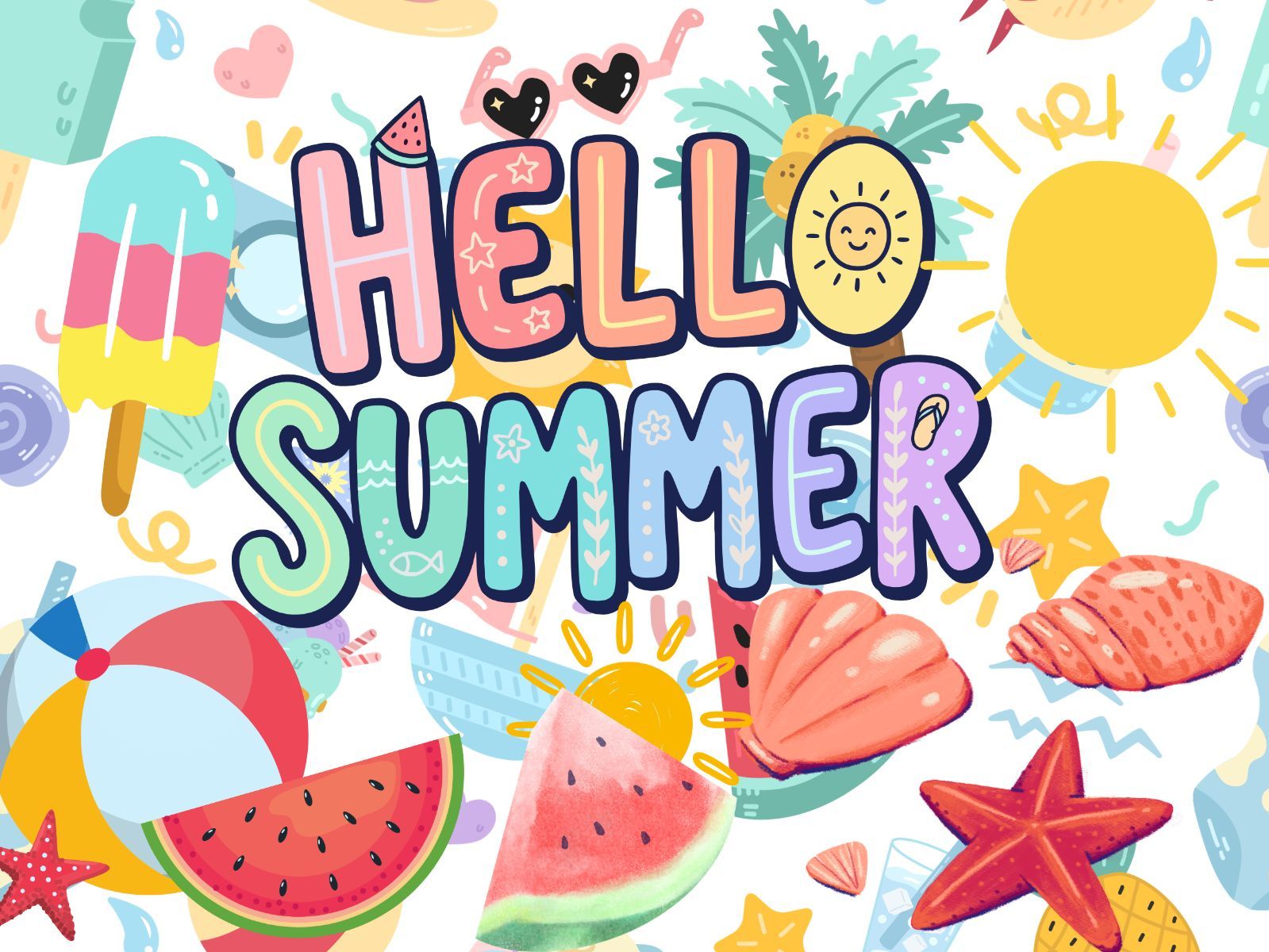 hello Summer - fun Activity Worksheets