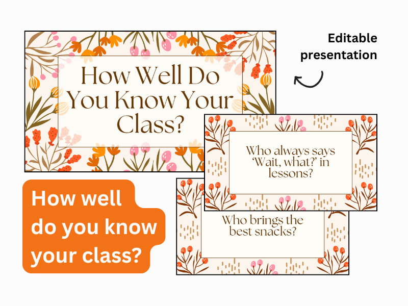 How Well Do You Know Your Class? – Editable End-of-Year Quiz (KS1 & KS2)