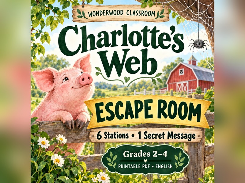 Charlotte's Web Escape Room - Grades 2-4