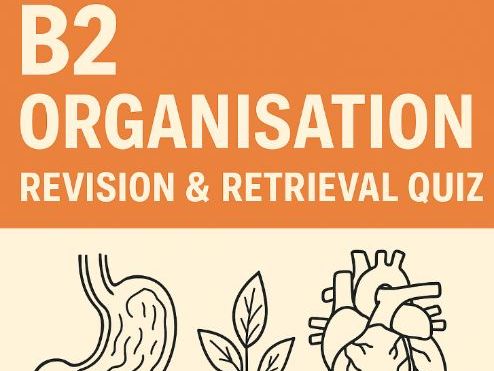 AQA B2 Organisation Revision & Retrieval Quiz