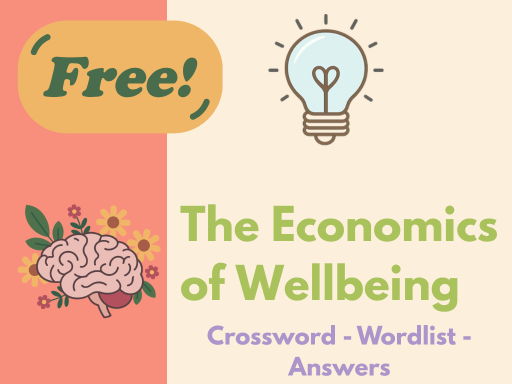 Free - Economics of Wellbeing Crossword – Word List & Answers