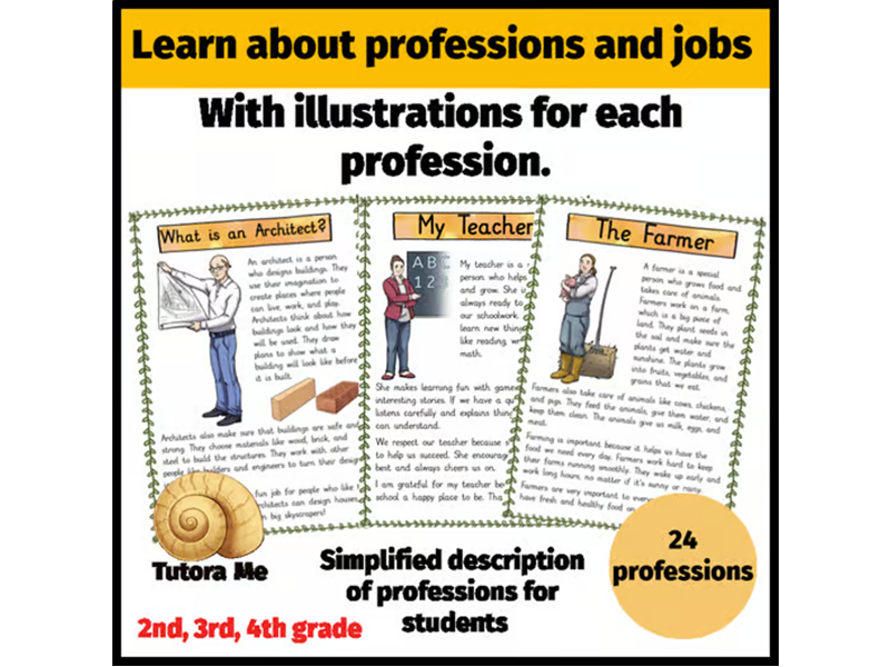 24 Professions Reading Comprehension PDF