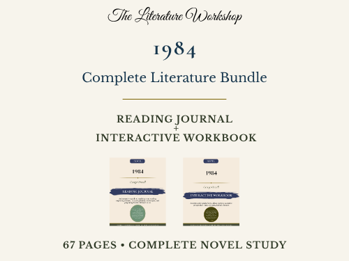 1984 Literature Study Bundle | Reading Journal & Interactive Workbook | Orwell