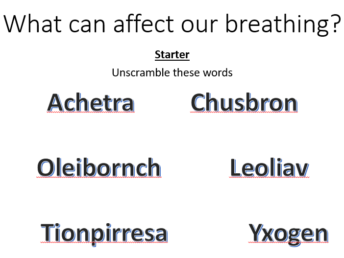 KS3 What can affect our breathing? [Including Lesson Plan] with integrated homework