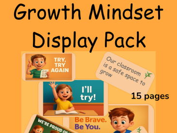Growth Mindset Poster Display Pack