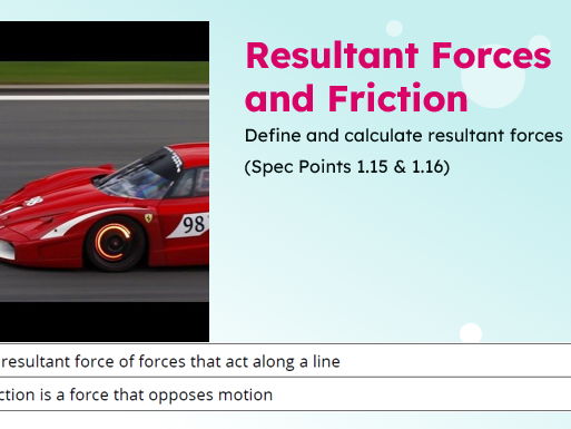 IGCSE Physics: Resultant Forces and Friction | Edexcel Modular | Unit 1 | L9