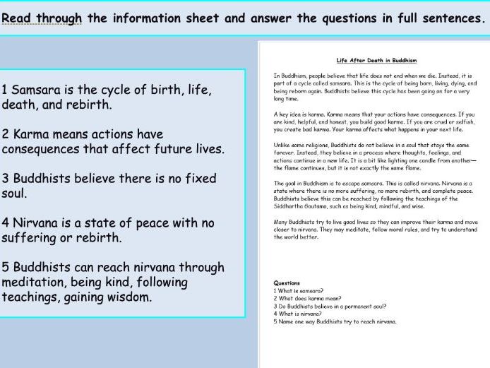 Buddhism: 6 Life After Death - Reincarnation