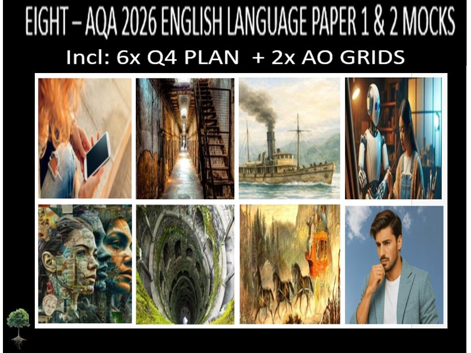 EIGHT - AQA PAPER 1 & 2 | 2026 FULL MOCKS | Q4 PLAN | Q5 TASKS | AO GRIDS | MODELS