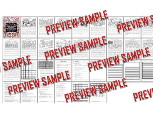 Valentine's Day Packet | Global Traditions Reading Writing Art 20+ Countries