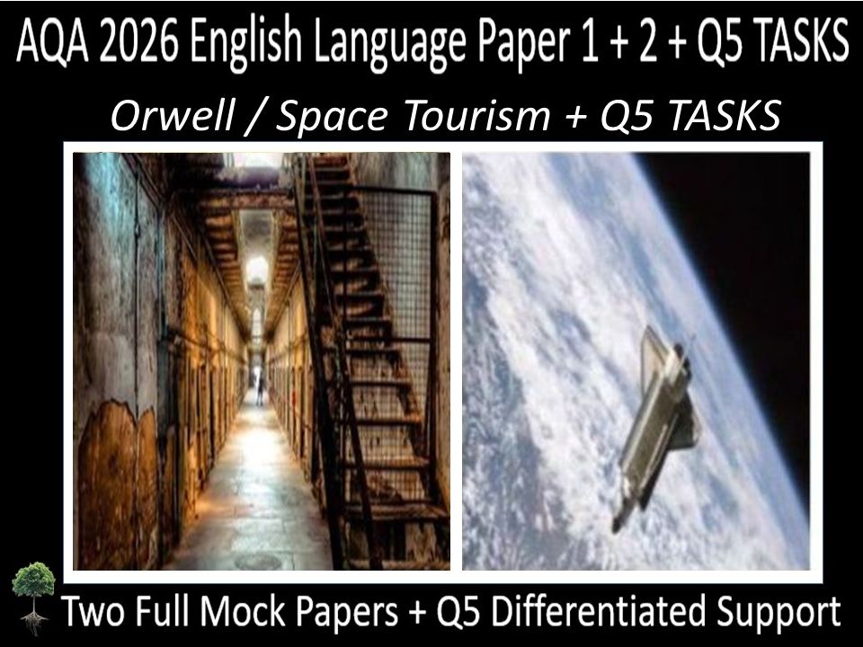 Two AQA 2026 English Language Paper 1 + 2 Mock | Q5 DIFFERENTIATED SUPPORT