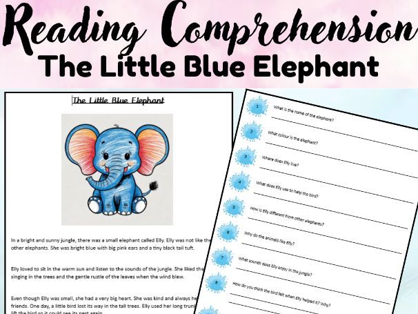 Year 3 Reading Comprehension – The Little Blue Elephant