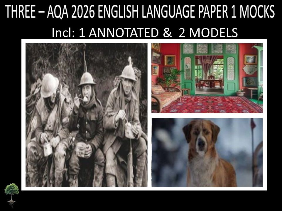 THREE  - AQA PAPER 1 | 2026 FULL MOCKS | ANNOTATED | MODELS