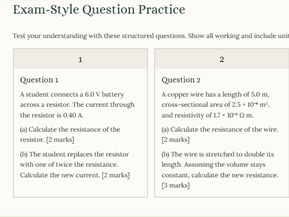 AS Level Physics - 9.3 Resistance and resistivity