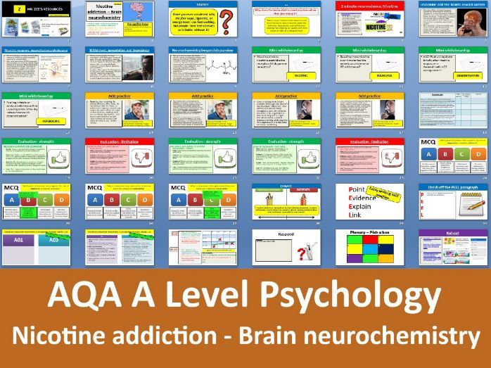Nicotine addiction: Brain neurochemistry | Exams in 2027 - AQA A Level Psychology (Addiction)