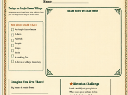 KS2 Anglo-Saxons Worksheet & Drawing Activity | Britain’s Settlement | History