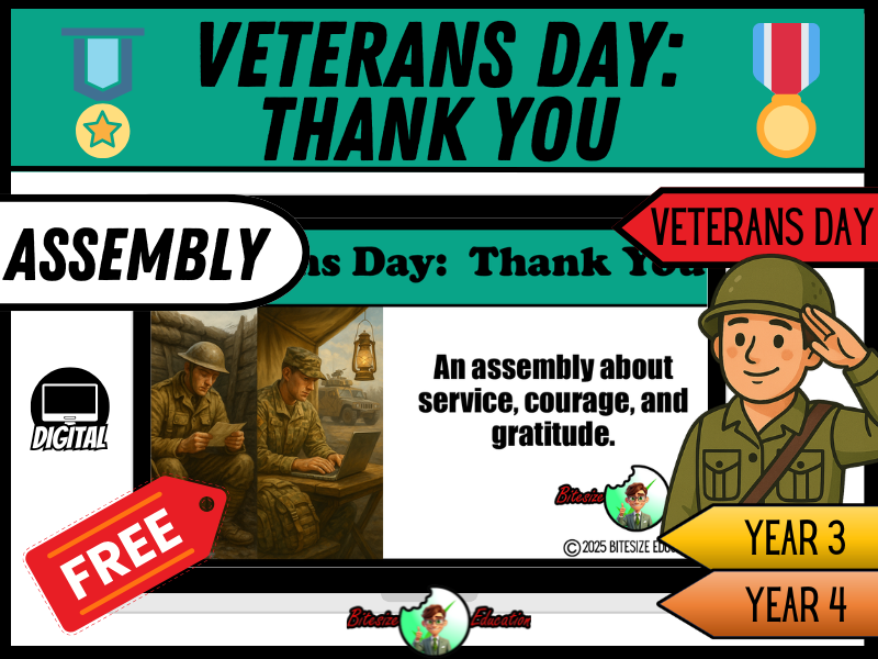 Veterans Day: Thank You | Assembly | Year 3/4
