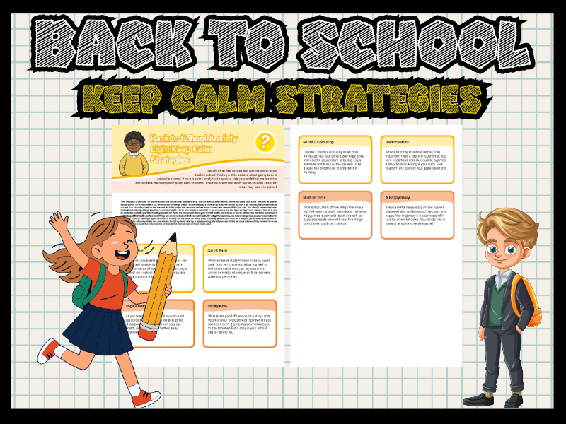 Back to School Anxiety Coping Strategies - 8 Calming Techniques Mental Health