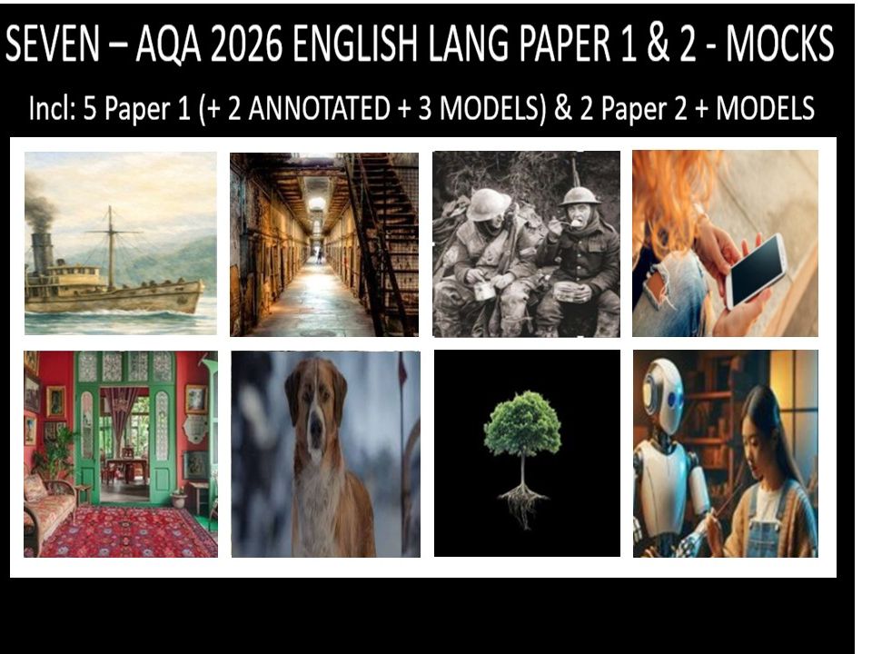 SEVEN - AQA PAPER 1 & 2 | 2026 FULL MOCKS | ANNOTATED | MODELS