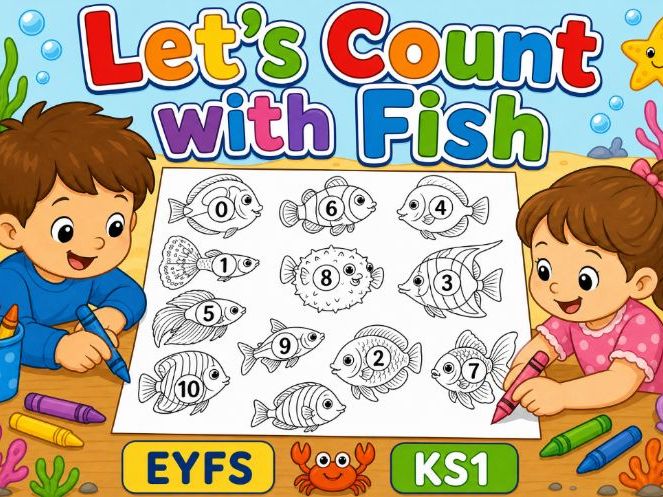 Let's Count to 10 with Fish EYFS and KS1