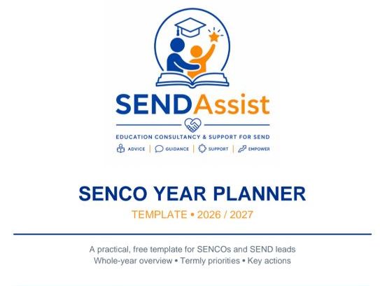 SENCO Year Planner Template 2026/27 – Free Download