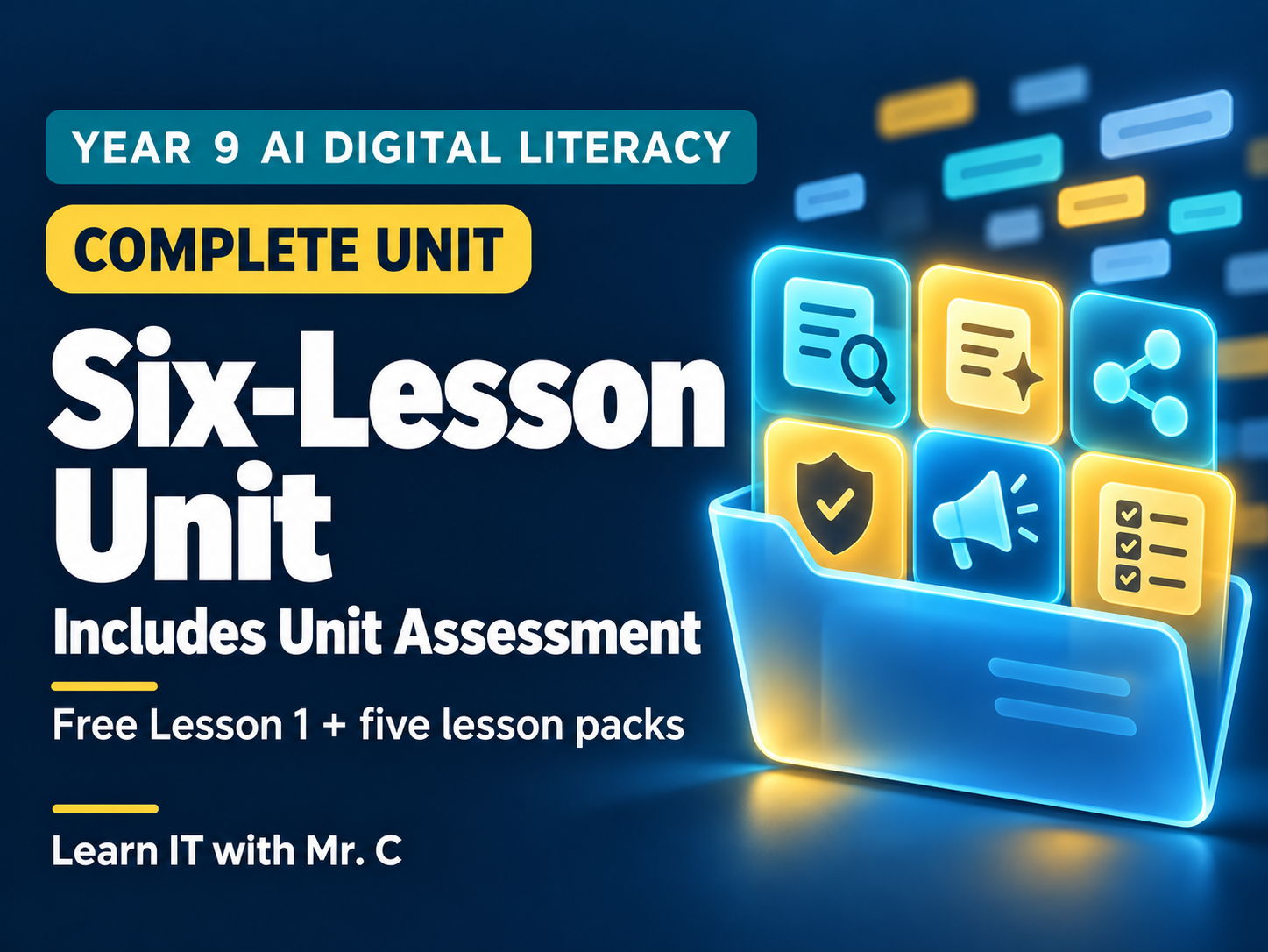 Year 9 AI Digital Literacy: Complete Six-Lesson Unit with Assessment