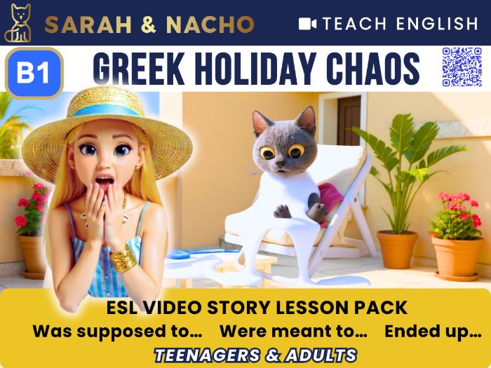 Holiday Chaos | B1 ESL Plans & Expectations Video Lesson