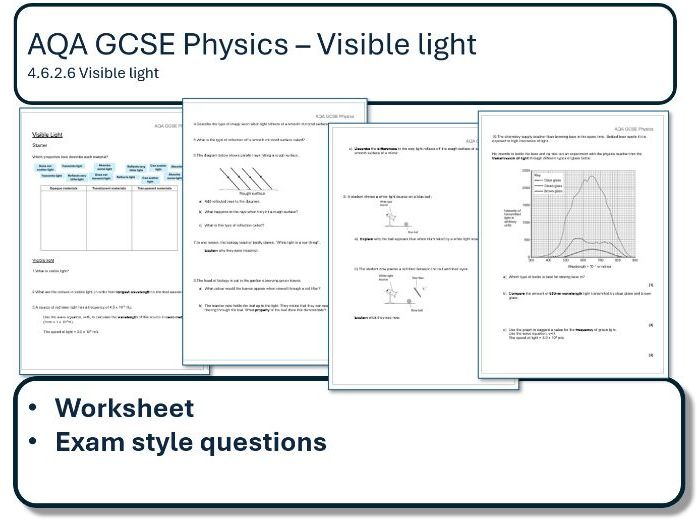 AQA GCSE Physics: Visible light