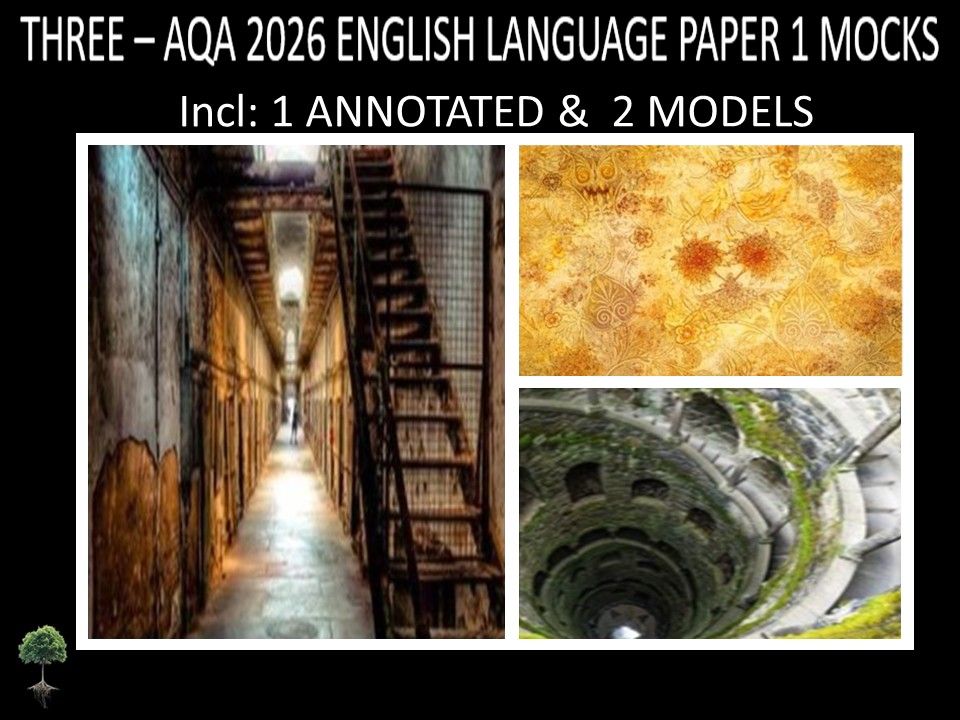 THREE  - AQA PAPER 1 |2026 FULL MOCKS | ANNOTATED | MODELS