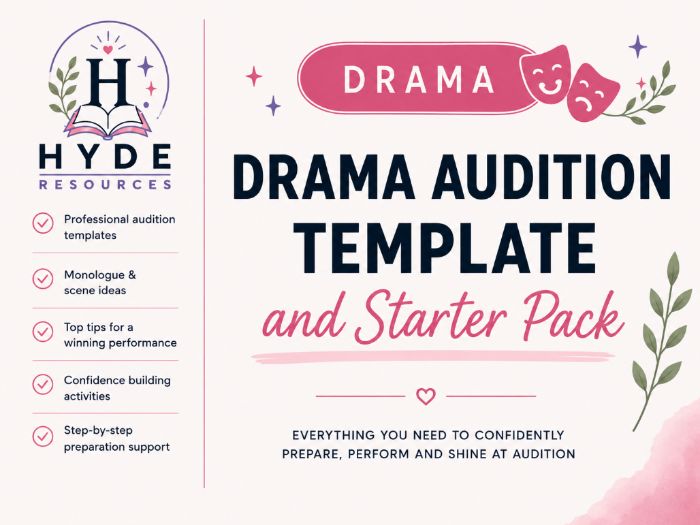 Drama Audition Pack Template