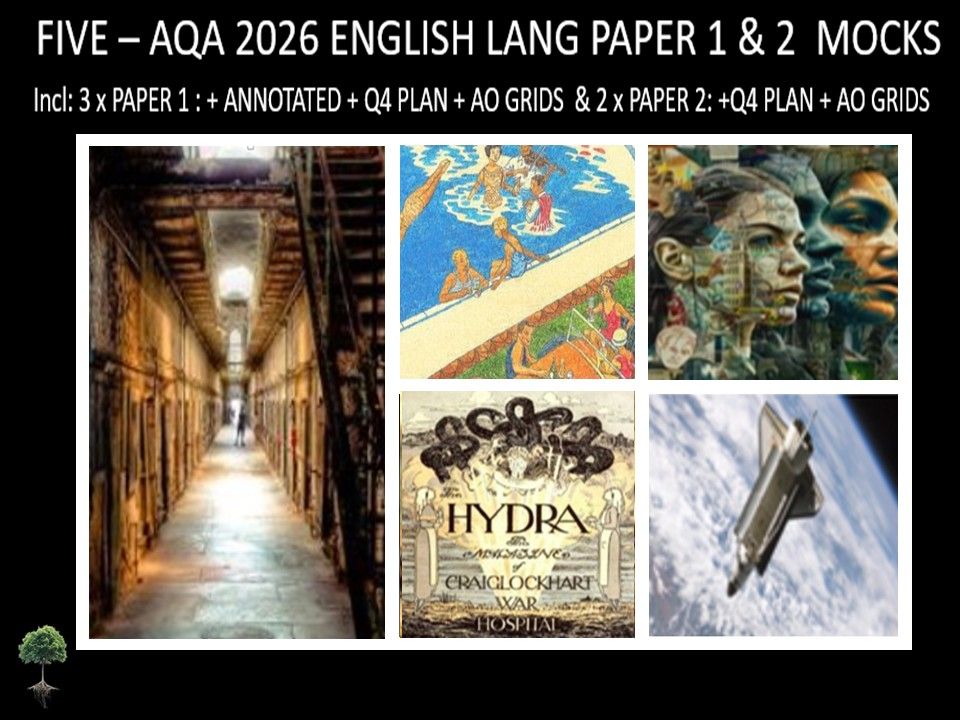 FIVE - AQA PAPER 1 & 2 | 2026 FULL MOCKS | ANNOTATED | Q4 PLAN | AO GRIDS