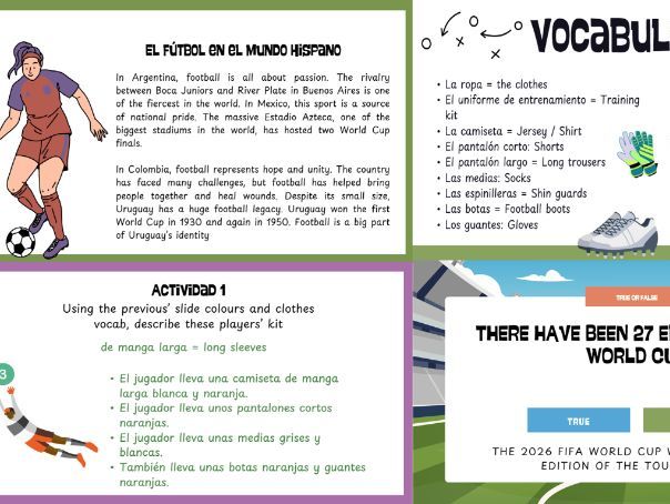2026 FIFA World Cup Spanish Lesson