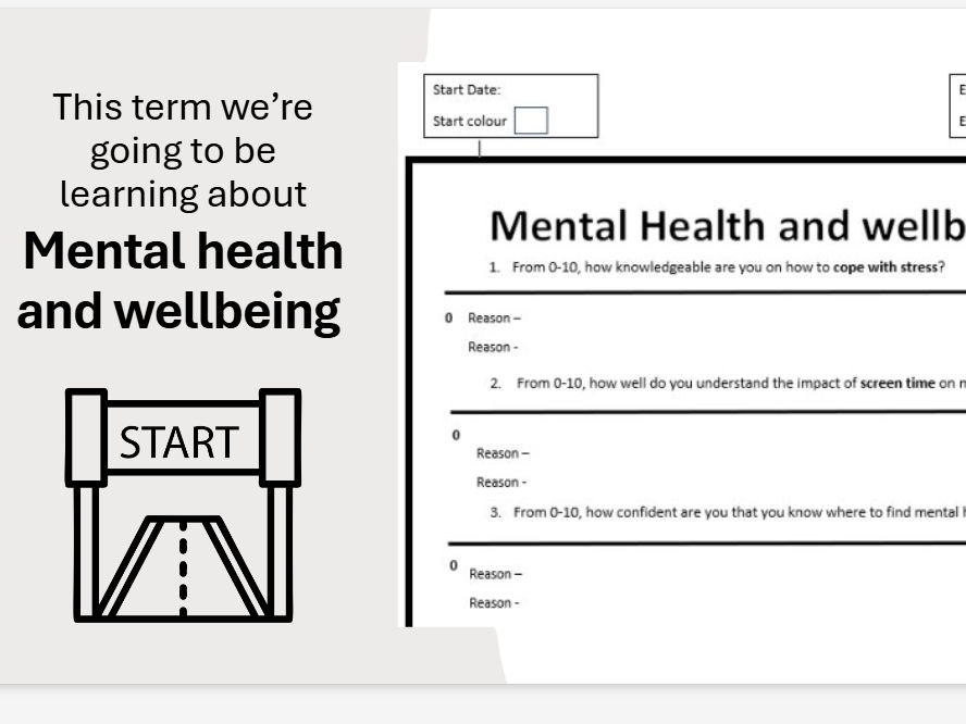 KS3 PSHE – Mental Health & Wellbeing Unit (6 Fully Resourced Lessons)