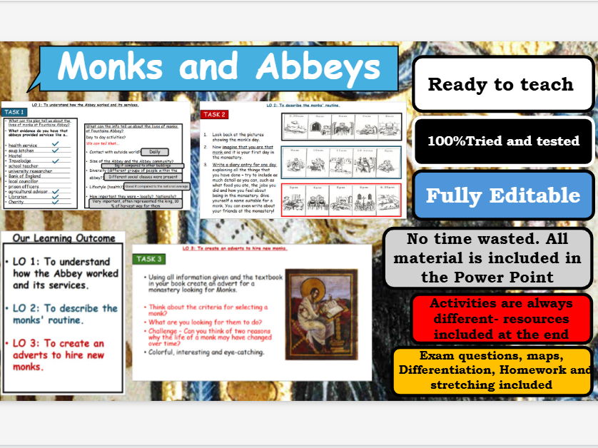 Medieval monks and abbeys