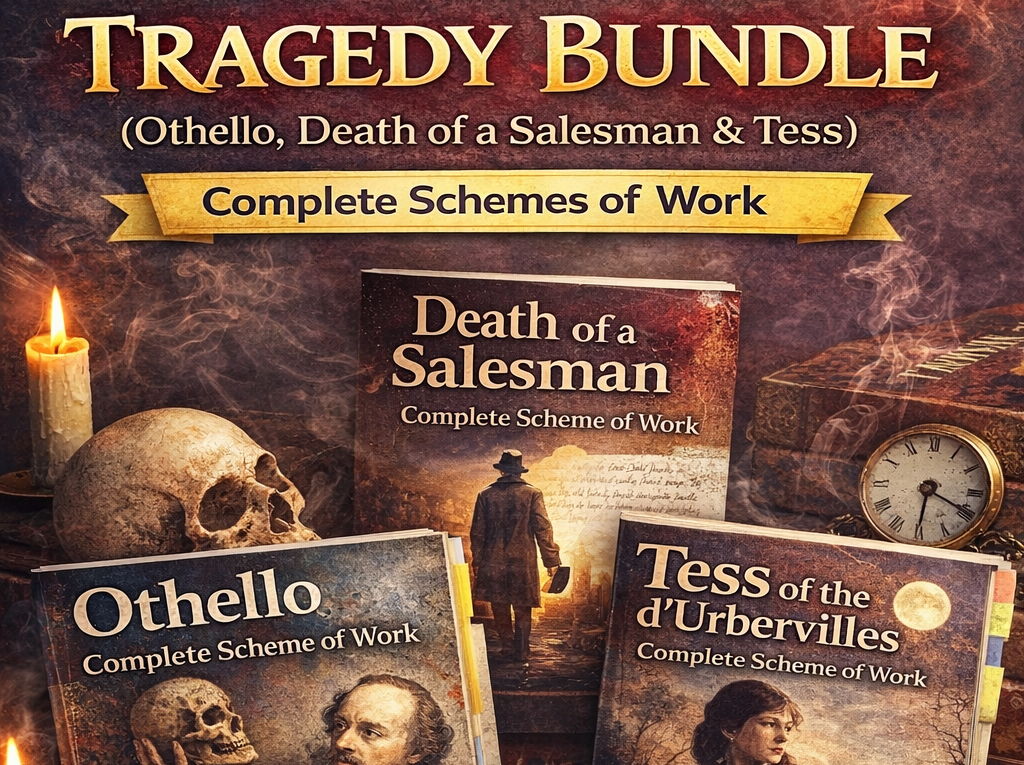 AQA A-Level English Literature B: Tragedy Bundle (Othello, Death of a Salesman & Tess) – MULTIPLE Complete Schemes of Work