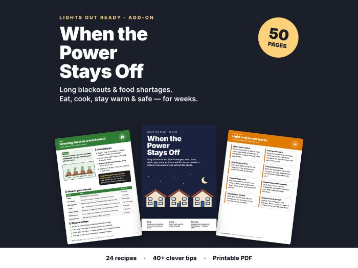 Living Without Power: Food and Cooking Guide