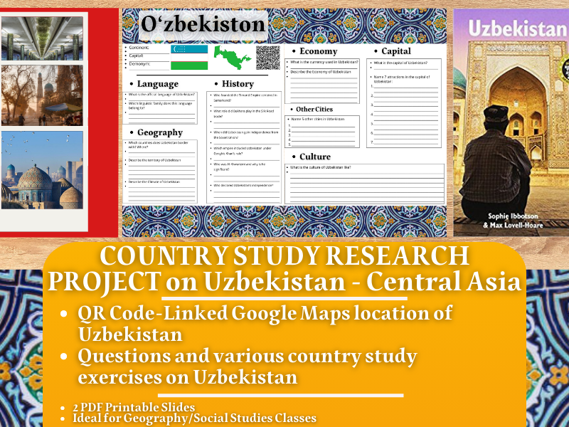 Country Study Research Project - Uzbekistan - Social Studies - Central Asia