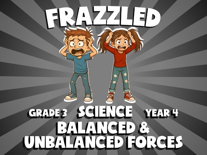 Balanced & Unbalanced Forces FRAZZLED Science Game | No-Prep Year 4 Review Activity