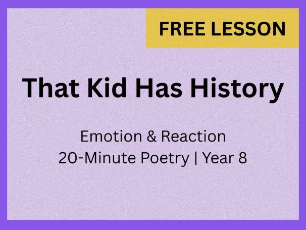 Poetry Lesson: Creative Writing & Mood | Cafeteria | 20-Minute Lesson | Year 8 (KS3)