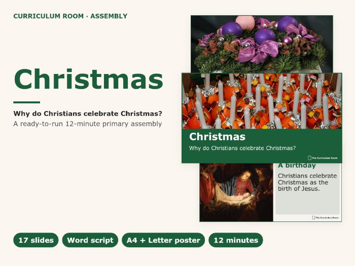 Christmas Assembly: Why Do Christians Celebrate Christmas? Slides + Script