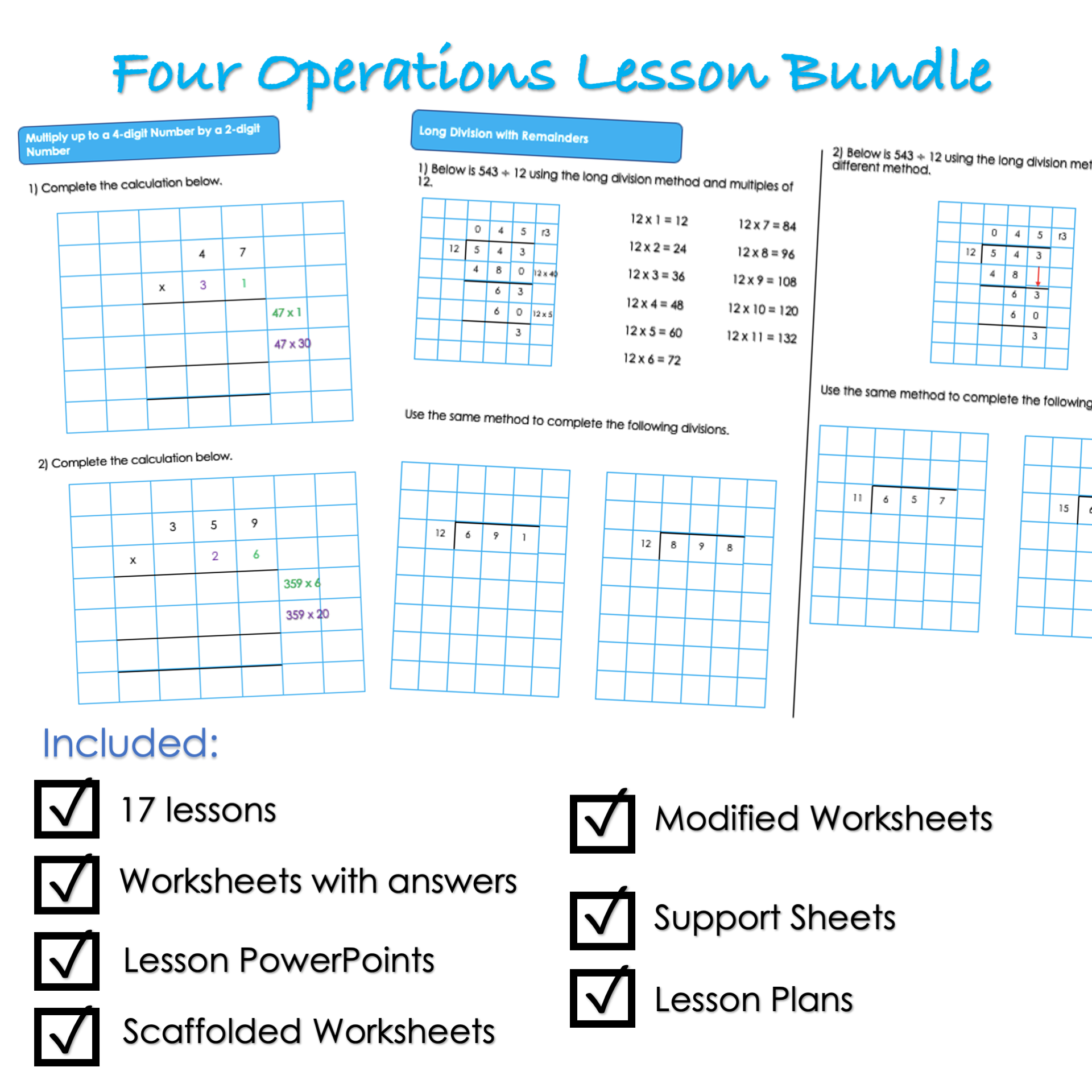Year 6 Four Operations Complete Unit