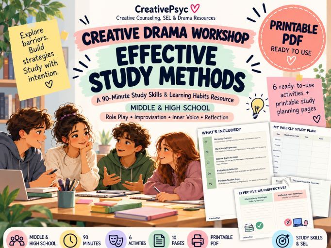 Effective Study Methods | Creative Drama, Study Skills & SEL Activities for Teens