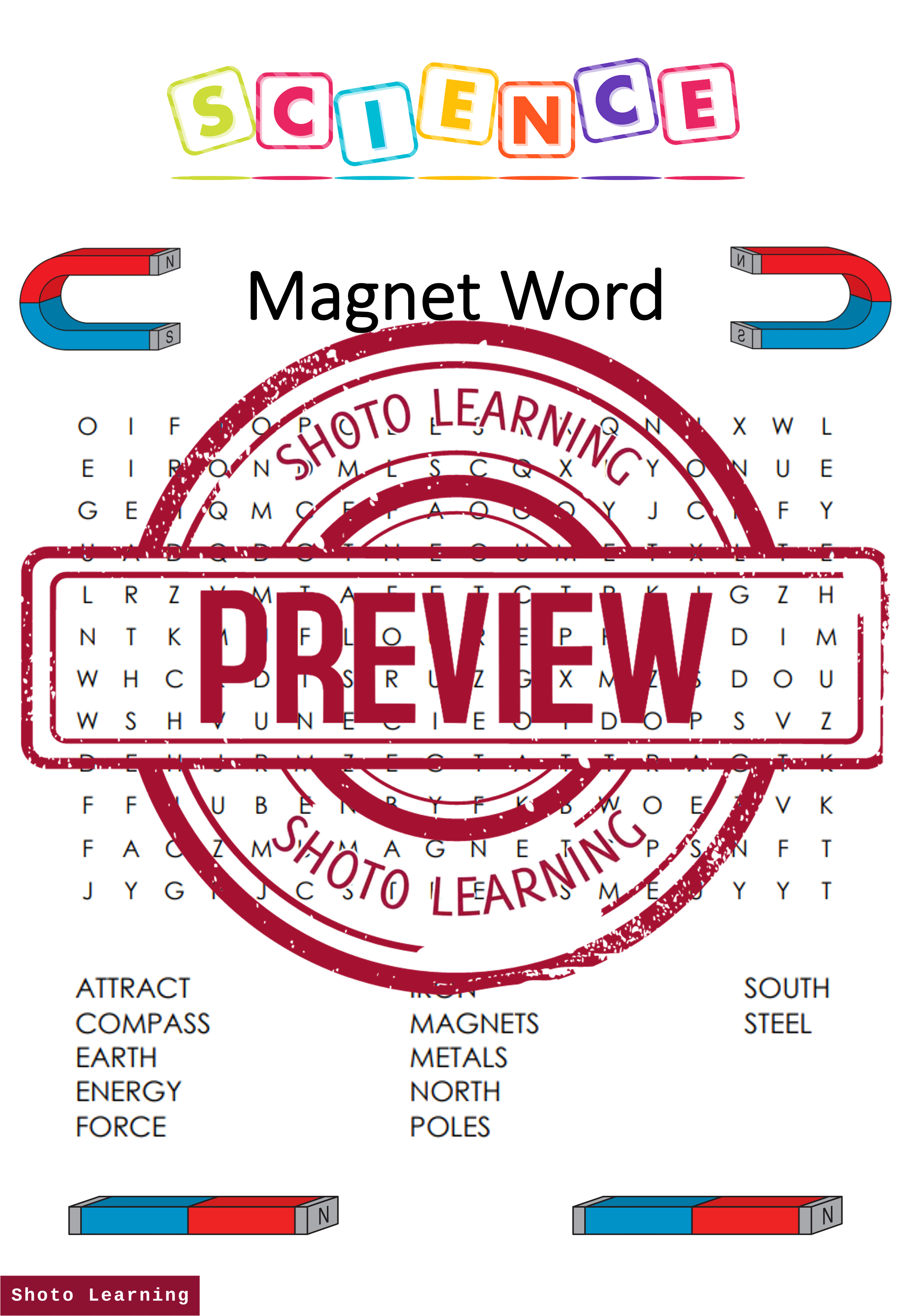 WORDS SCIENCE ACTIVITY WORD FIND SEARCH FINDER GAME VOCABULARY