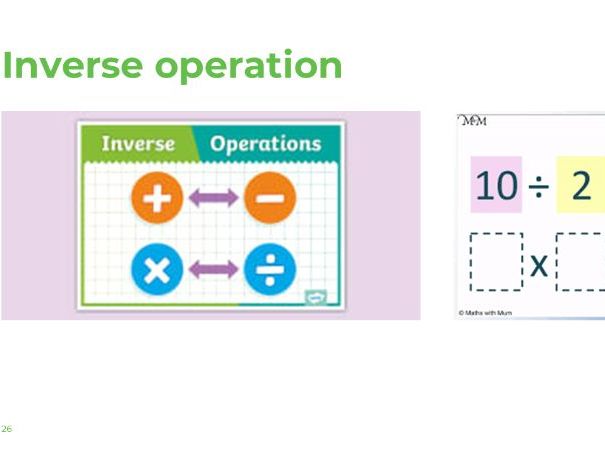 INVERSE OPERATIONS - multiplication and division. Year 3