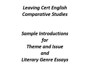 comparative essay conclusion leaving cert