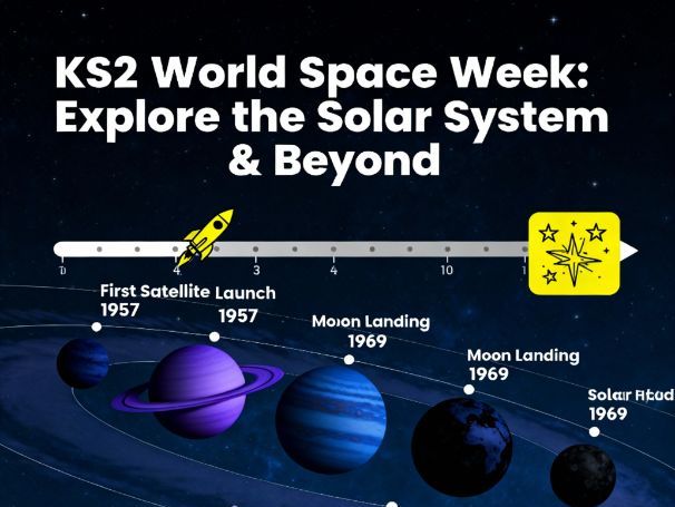 KS2 World Space Week PowerPoint – Solar System, Timeline of Space Exploration, and Classroom Activi