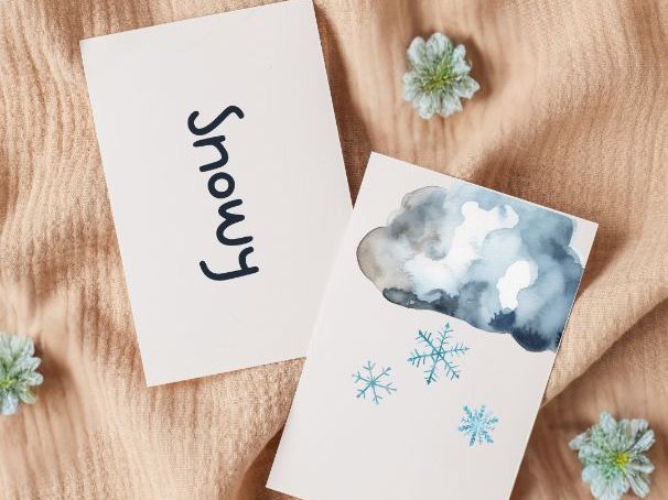 Weather Match, Say & Spell Cards